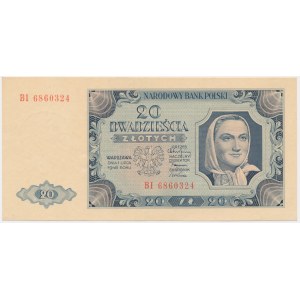 20 Zloty 1948 - BI - seltene Sorte
