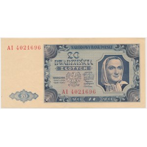 20 gold 1948 - AI - LARGE letters