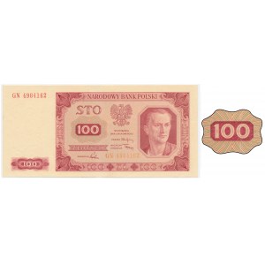 100 złotych 1948 - GN - bez ramki -