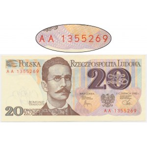 20 złotych 1982 - AA -