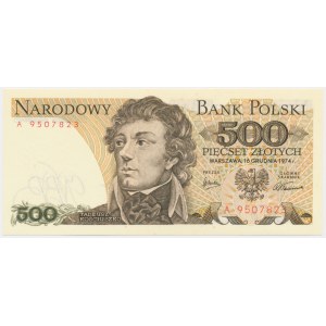 500 złotych 1974 - A - rzadka seria