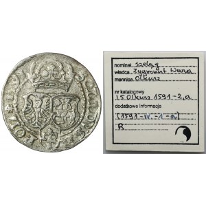 Sigismund III Vasa, Schilling Olkusz 1590 IF