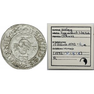 Sigismund III Vasa, Schilling Olkusz 1592 IF