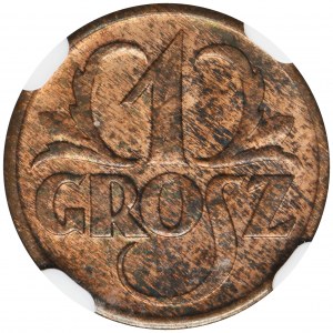 1 grosz 1927 - NGC MS63 RB