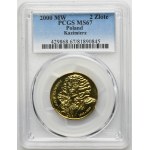 2 złote 2000 Jan II Kazimierz - PCGS MS67