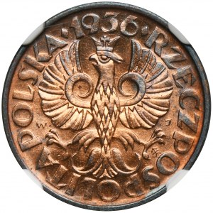 2 grosze 1936 - NGC MS65 RB