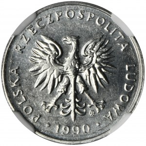 5 złotych 1990 - NGC MS66