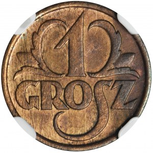 1 grosz 1928 - NGC MS64 RB