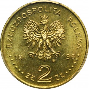 2 złote 1996 Zygmunt II August - PCGS MS67