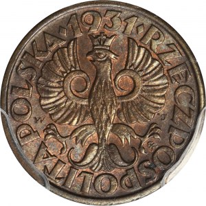 1 Pfennig 1931 - PCGS MS65 BN