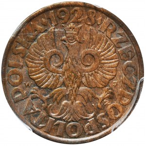 5 pennies 1928 - PCGS MS62 BN