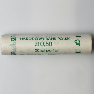 Rulon bankowy, 1 grosz Warszawa 1993 (50 szt.)
