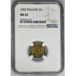 2 pennies 1923 - NGC MS62