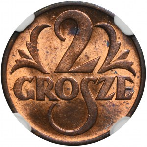 2 grosze 1938 - NGC MS64 RB