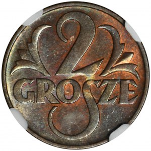 2 pennies 1939 - NGC MS64 BN