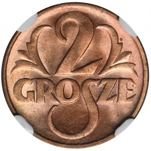 2 grosze 1937 - NGC MS64 RD