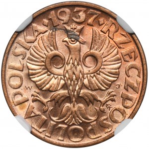 2 pennies 1937 - NGC MS64 RD