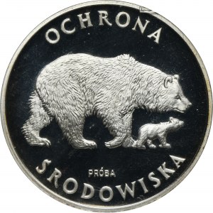 PRÓBA, 100 złotych 1983 Ochrona Środowiska Niedźwiedzie - GCN PR69