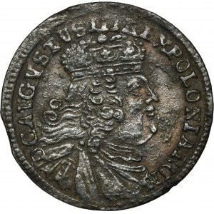 Augustus III of Poland, 3 Groschen Leipzig 1754 EC