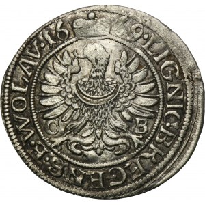 Schlesien, Herzogtum Legnicko-Brzesko-Wołowskie, Krystian Wołowski, 3 Krajcary Brzeg 1669 CB