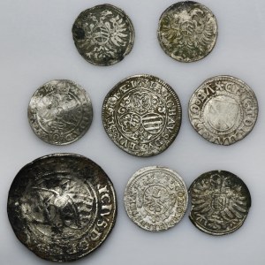 Zestaw, Austria, Niemcy, Śląsk i Śląsk pod panowaniem habsburskim, Mix monet (8 szt.)