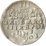 Zygmunt III Waza, Trojak Lublin 1601 - NIENOTOWANY, ex. Marzęta, książka GRATIS
