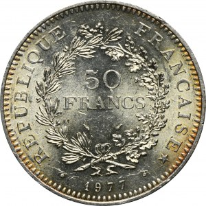 Frankreich, Fünfte Republik, 50 Francs Paris 1977