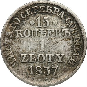 15 Kopeken = 1 Zloty Warschau 1837 MW