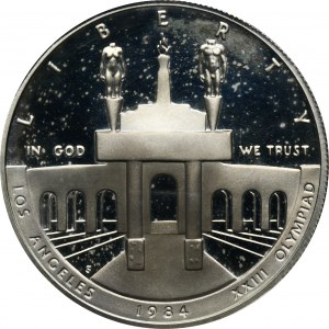 USA, 1 San Francisco Dollar 1984 S - XXIII. Olympische Sommerspiele