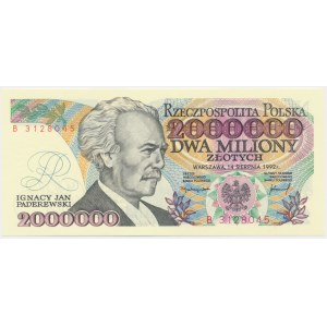 2 miliony złotych 1992 - B -