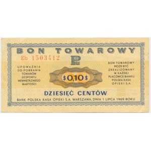 Pewex, 10 cents 1969 - Eb - rare