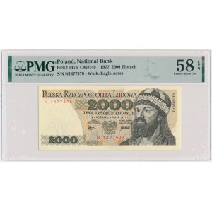 2.000 złotych 1977 - N - PMG 58 EPQ