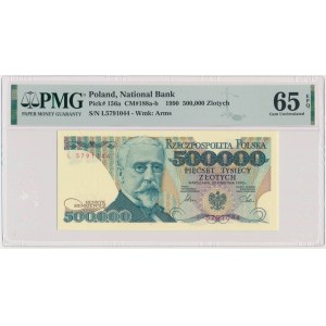 500.000 złotych 1990 - L - PMG 65 EPQ