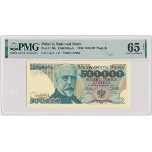 500,000 PLN 1990 - L - PMG 65 EPQ