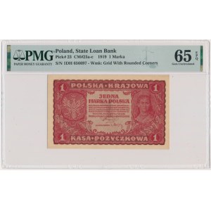 1 mark 1919 - 1st Series DH - PMG 65 EPQ