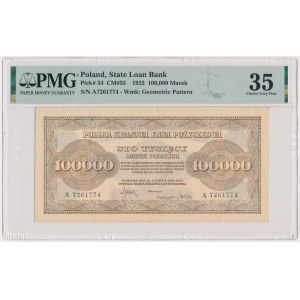 100,000 marks 1923 - A - PMG 35