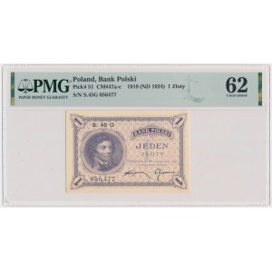1 złoty 1919 - S.45 G - PMG 62