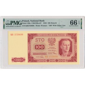 100 gold 1948 - KR - PMG 66 EPQ