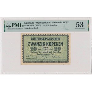 Posen, 20 Kopecks 1916 - PMG 53