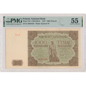 1,000 zloty 1947 - E - PMG 55