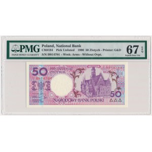 Miasta Polskie, 50 złotych 1990 - I - PMG 67 EPQ