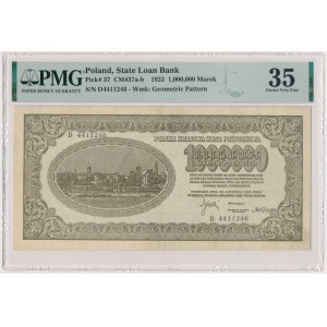 1 Million Mark 1923 - D - PMG 35