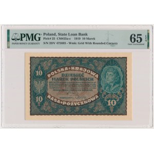 10 marks 1919 - 2nd Series DV - PMG 65 EPQ