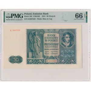 50 złotych 1941 - E - PMG 66 EPQ