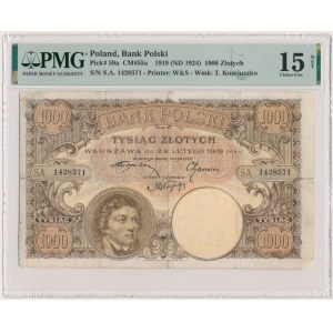 1.000 złotych 1919 - S.A - PMG 15 NET