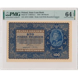 100 marks 1919 - IE Series W - PMG 64 EPQ