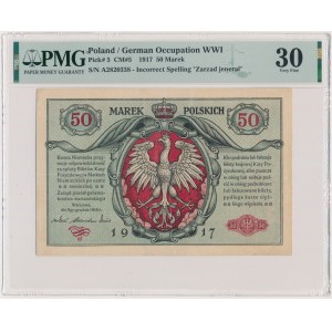 50 marks 1916 - General - A - PMG 30 -.