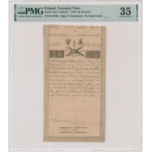 25 złotych 1794 - B - PMG 35