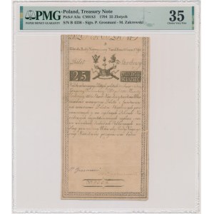 25 złotych 1794 - B - PMG 35