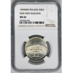 20,000 zl 1994 Opening of the New Mint Building - NGC MS66
